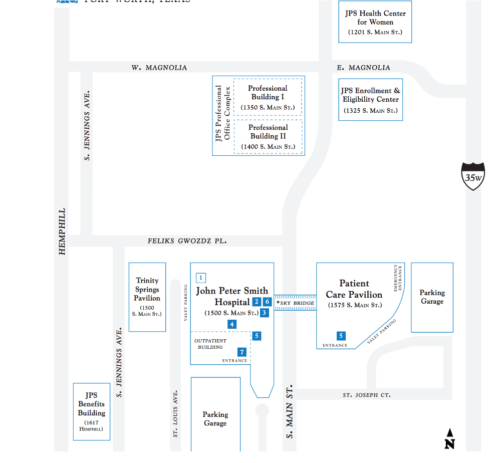 JPS Hospital Network Layout